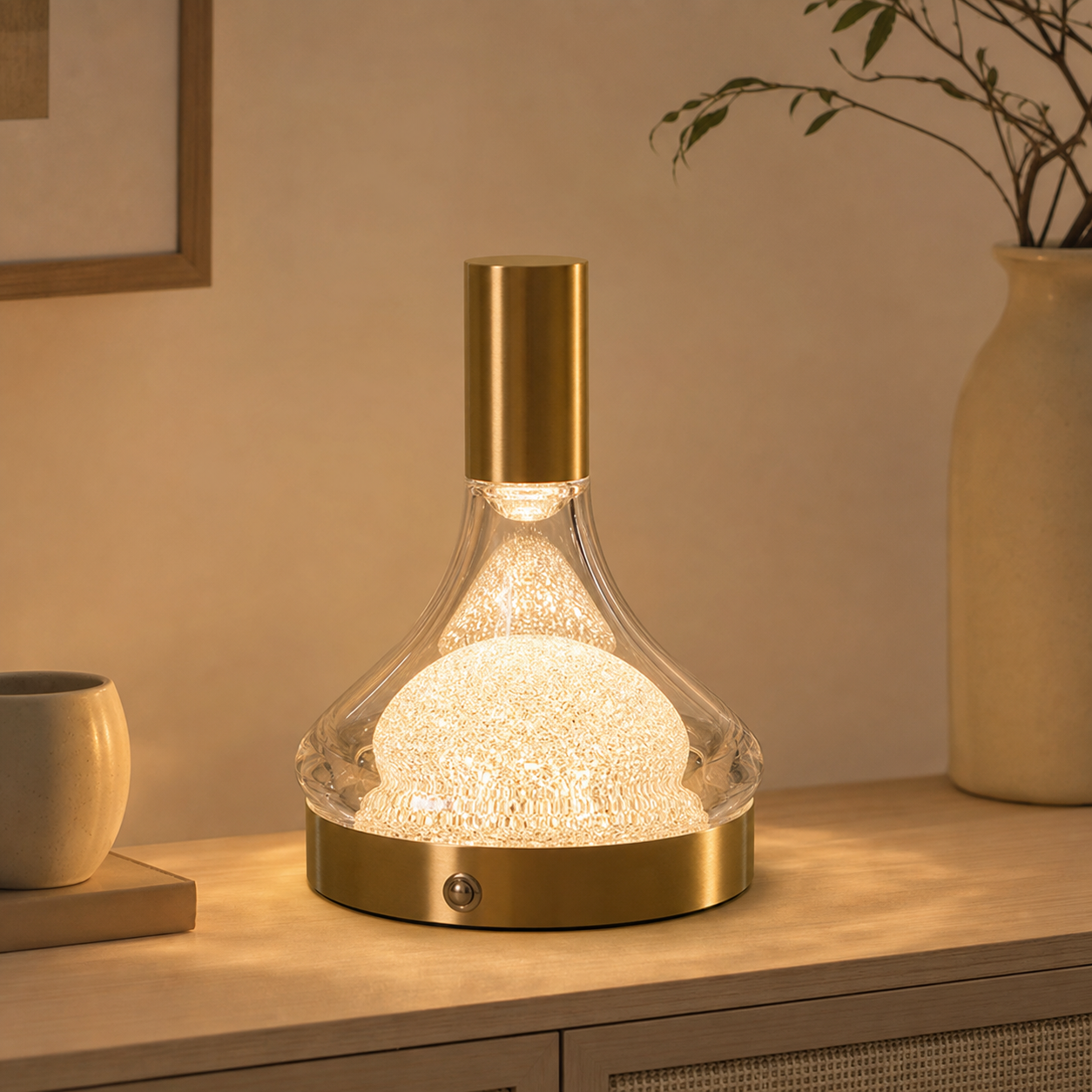 Lucid Dome Table Lamp - lit