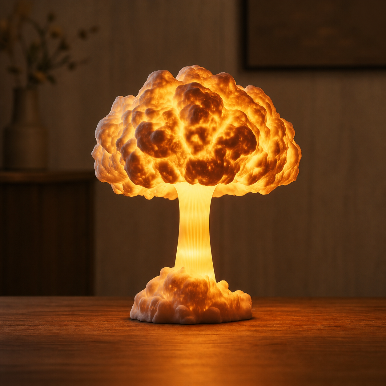 Nuclear Bloom Table Lamp - lit