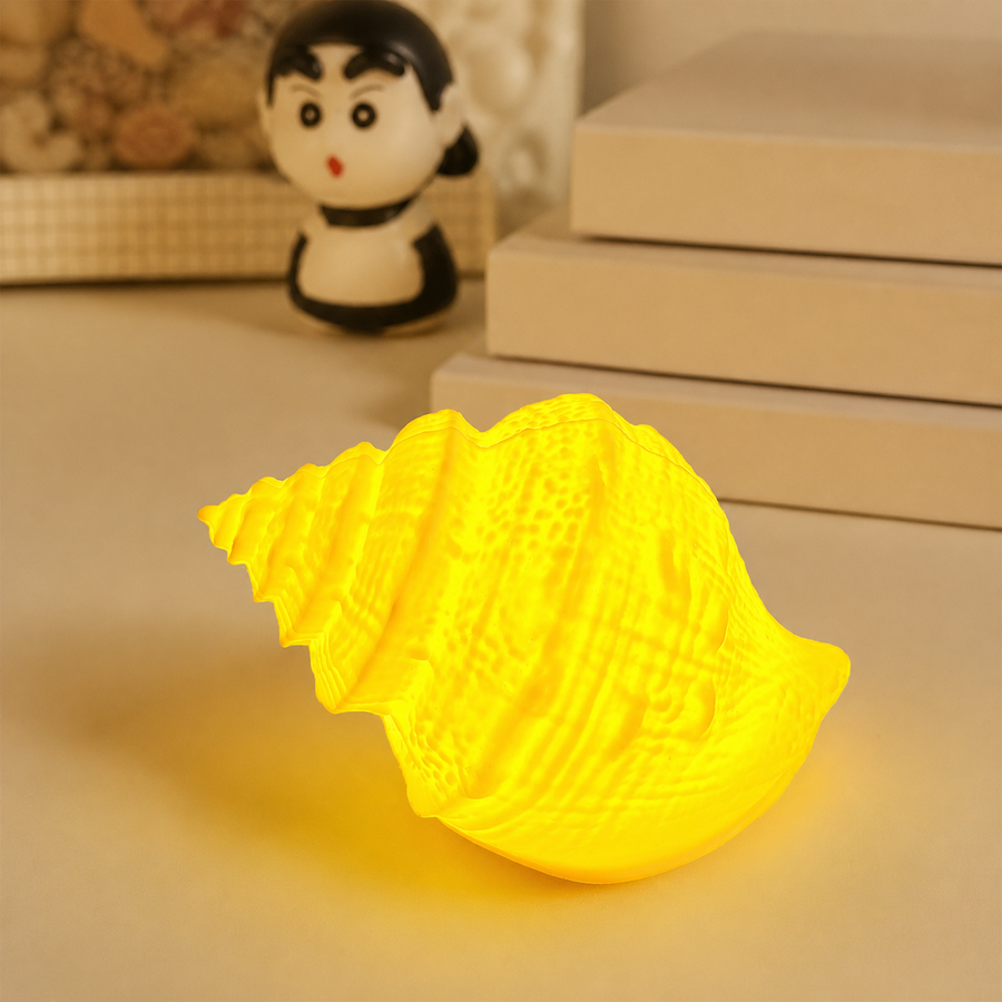 Conch Glow — Silicone Seashell Night Light