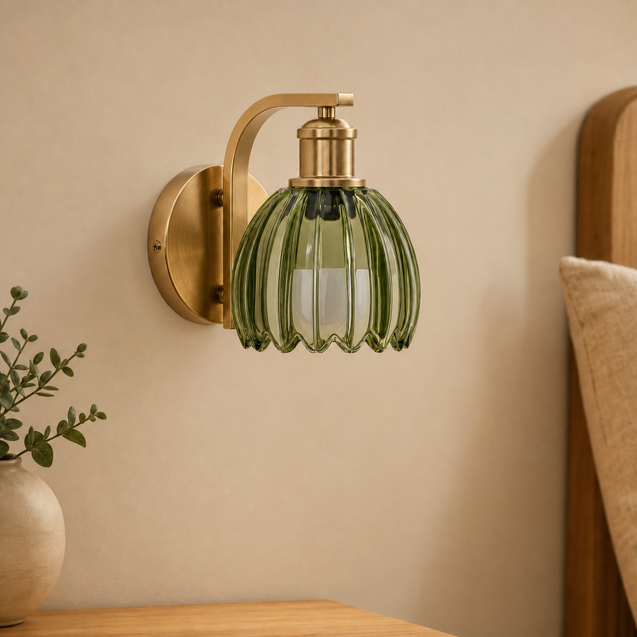 Verde Fluted Wall Sconce