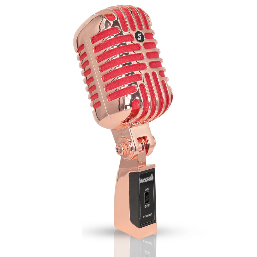 5Core Vintage Microphone Classic Dynamic Professional XLR Studio Retro Style Mic COPPER