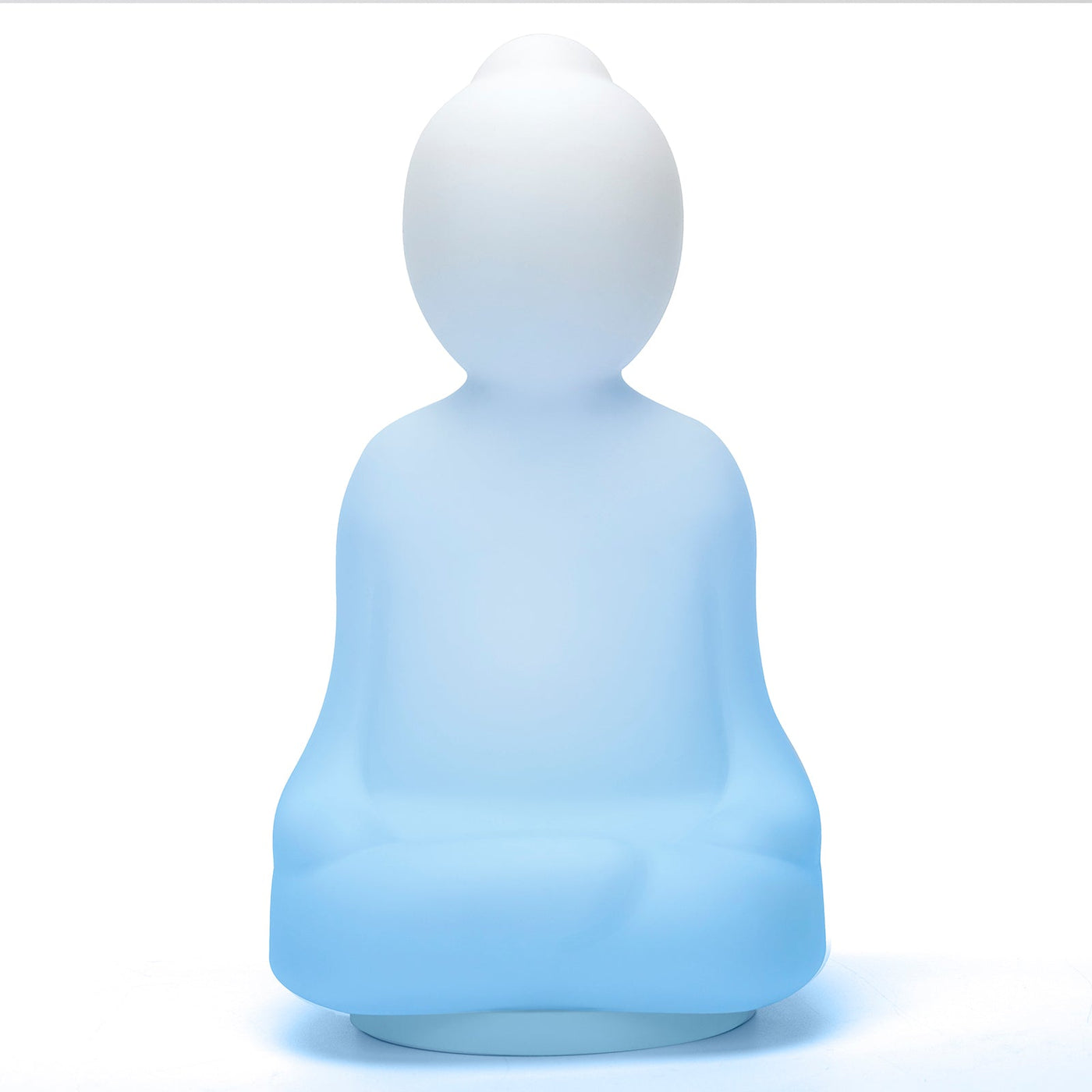 Breathe meditation lamp glowing blue