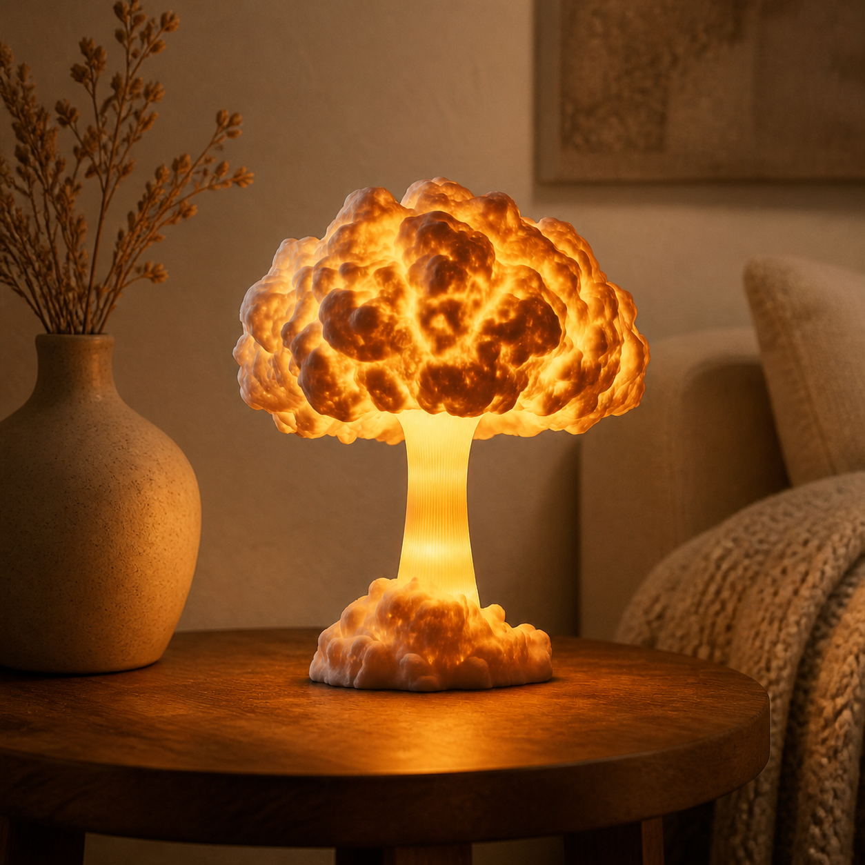 Mushroom Cloud Table Lamp