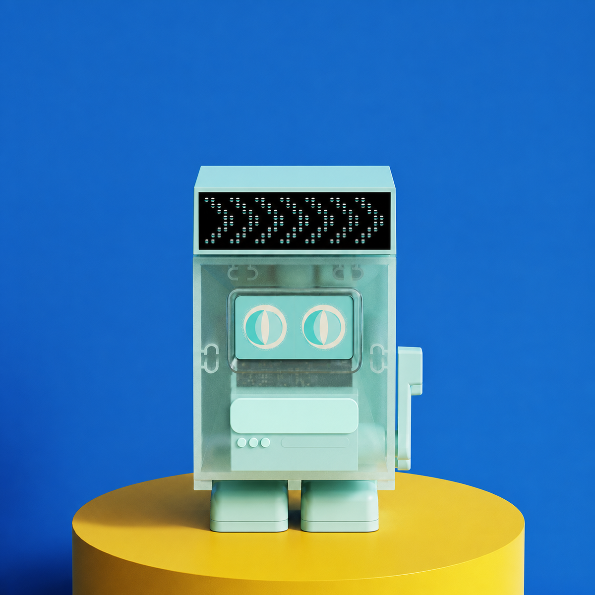 Pixelbot Clock clean product view without Chinese text